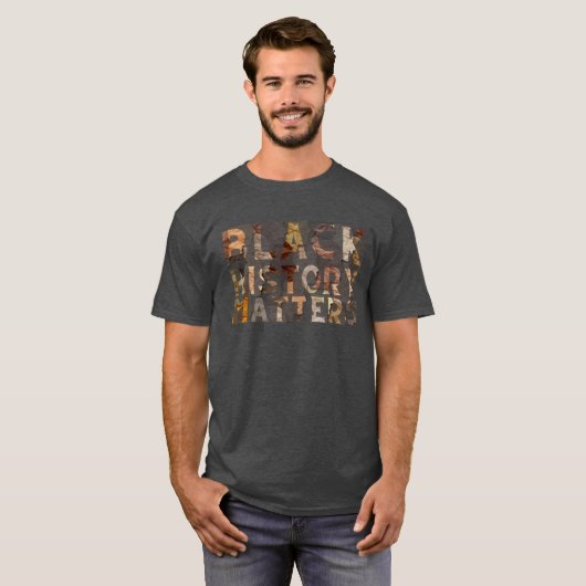 Black History Matte BHM T-Shirt (Voorkant volledig)