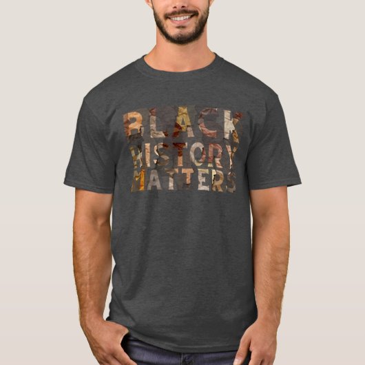 Black History Matte BHM T-Shirt (Voorkant)