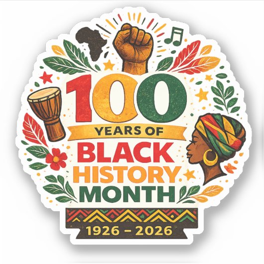 Black History Matters Sticker (Voorkant)