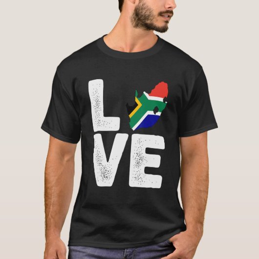 Black History Mon South Africa Love Pride flag T-shirt (Voorkant)
