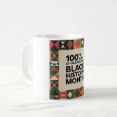 Black History Month – 100 Years of Celebration Koffiemok (Voorkant links)