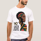 Black History Month – 100 Years of Celebration T-shirt (Voorkant)