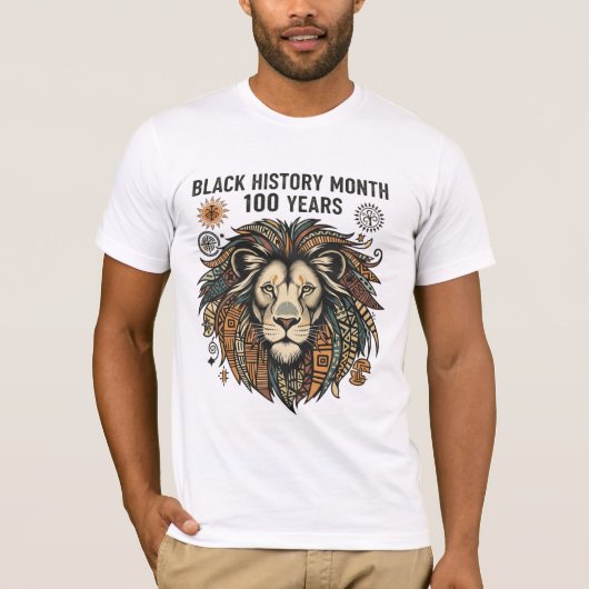 Black History Month 100th Anniversary T-Shirt (Voorkant)