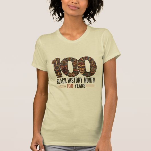 Black History Month 100th AnniversaryT-Shirt T-shirt (Voorkant)