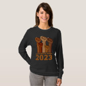 Black History Month 2023 BHM Pride Hand Fist Peace T-shirt (Voorkant volledig)