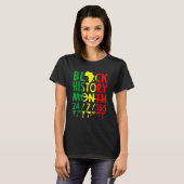 Black History Month 2023 Black History 365 Melanin T-shirt (Voorkant volledig)
