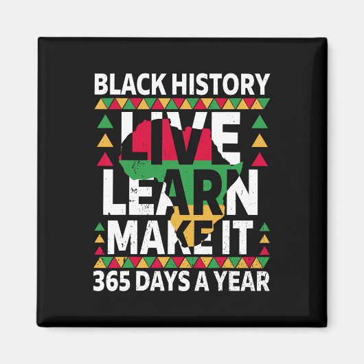 Black History Month 2025 kleding Magneet (Voorkant)