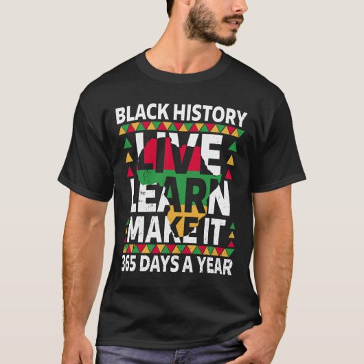 Black History Month 2025 kleding T-shirt (Voorkant)