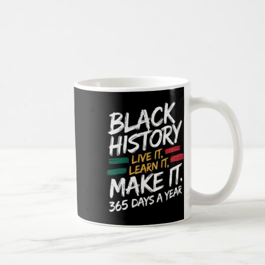 Black History Month 2025 Live It Learn It Make It Koffiemok (Rechts)