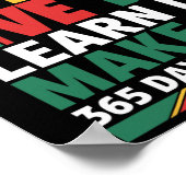 Black History Month 2025 Live It Learn It Make It Poster (Hoek)