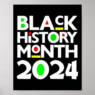 Black History Month 2025 Melanin Afrikaanse Pride Poster