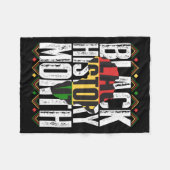 Black History Month 2025 Sticker 1 Fleece Deken (Voorkant (Horizontaal))
