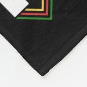 Black History Month 2025 Sticker 1 Fleece Deken (Hoek)