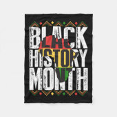 Black History Month 2025 Sticker 1 Fleece Deken (Voorkant)