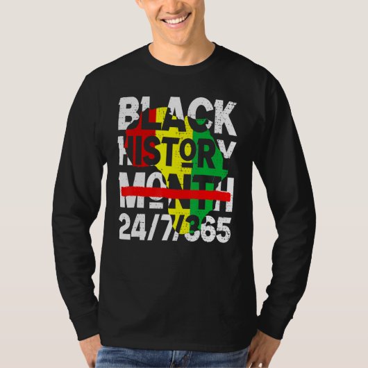 Black History Month 247365 2023 Proud African Mela T-shirt (Voorkant)