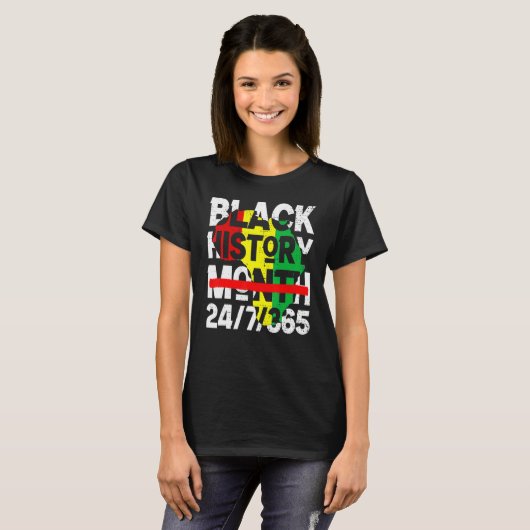 Black History Month 247365 2023 Proud African Mela T-shirt (Voorkant volledig)
