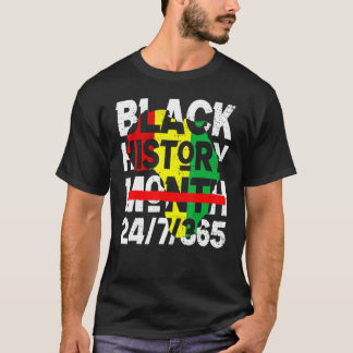Black History Month 247365 2023 Proud African Mela T-shirt
