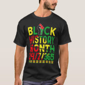 Black History Month 247365 Africa Map Melanin 2023 T-shirt (Voorkant)