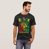 Black History Month 247365 Africa Map Melanin 2023 T-shirt (Voorkant volledig)