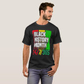 Black History Month 247365 African American Melani T-shirt (Voorkant volledig)