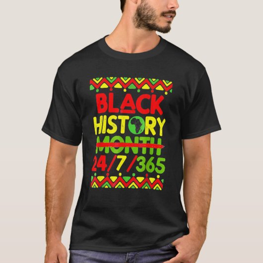 Black History Month 247365 African American Melani T-shirt (Voorkant)