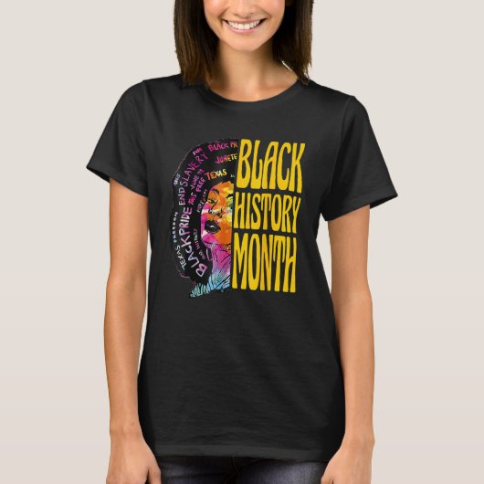 Black History Month 247365 African American Pride  T-shirt (Voorkant)