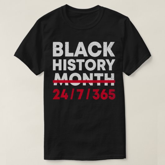 Black History Month 247365 African American Pride T-shirt (Design voorkant)