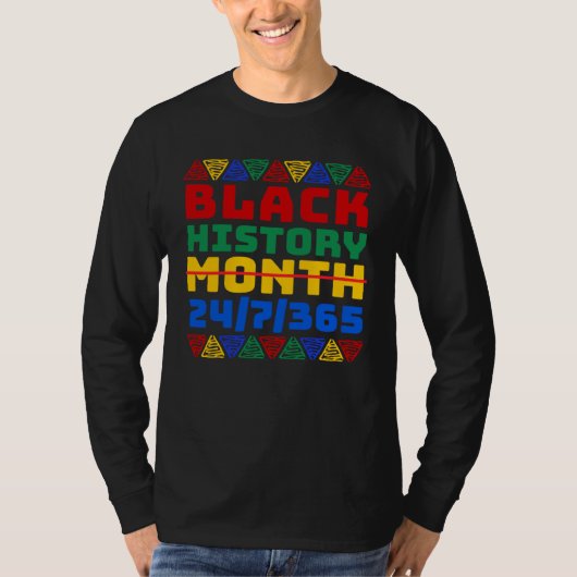 Black History Month 247365 African Melanin Freedom T-shirt (Voorkant)