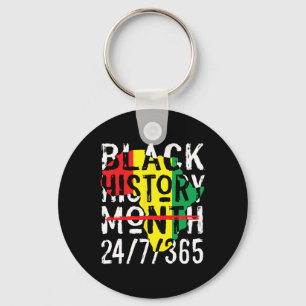 Black History Month 247365 Afrika Kaart Melanin 20 Sleutelhanger