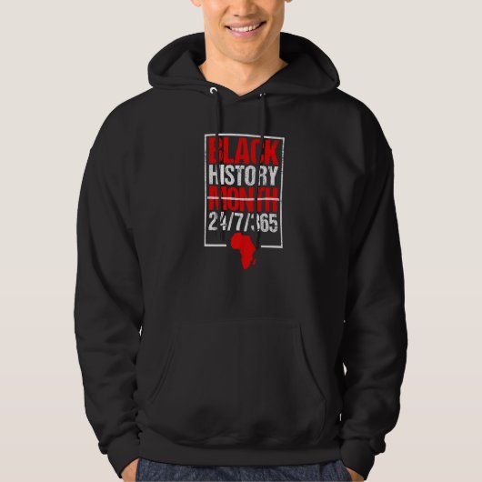 Black History Month 247365 Black History Month 202 Hoodie (Voorkant)