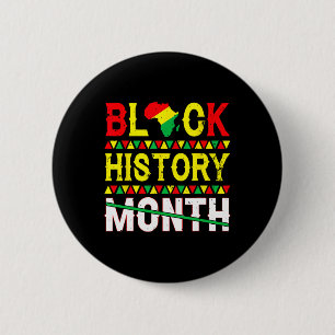 Black History Month 247365 Erfgoed Cultuur Zwart Ronde Button 5,7 Cm