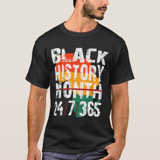 Black History Month 247365 Shirt Afrika voor manne (Voorkant)