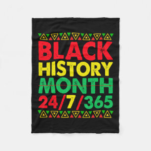 Black History Month 247365 Shirt Afrika voor manne Fleece Deken