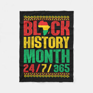 Black History Month 247365 Shirt Afrika voor manne Fleece Deken