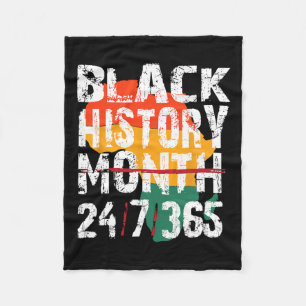 Black History Month 247365 Shirt Afrika voor manne Fleece Deken