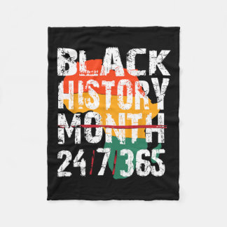 Black History Month 247365 Shirt Afrika voor manne Fleece Deken