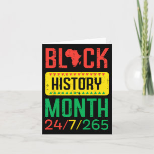 Black History Month 24 7 265 Afrikaanse trots mann Kaart