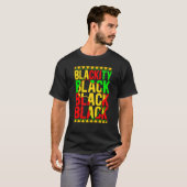 Black History Month African American Blackity Blac T-shirt (Voorkant volledig)