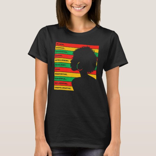 Black History Month African American Country Celeb T-shirt (Voorkant)