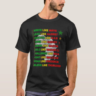 Black History Month African American Country Celeb T-shirt