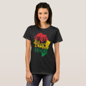 Black History Month African American I Am Black Hi T-shirt (Voorkant volledig)