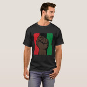 Black History Month  African American Pride Fist T-shirt (Voorkant volledig)