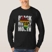Black History Month African Continent T-shirt (Voorkant)