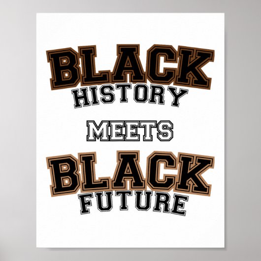Black History Month African Future  Poster (Voorkant)