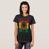 Black History Month African Lion Black History Roo T-shirt (Voorkant volledig)