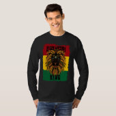 Black History Month African Lion Black History Roo T-shirt (Voorkant volledig)
