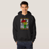 Black History Month African Map Flag Afro Freedom Hoodie (Voorkant volledig)