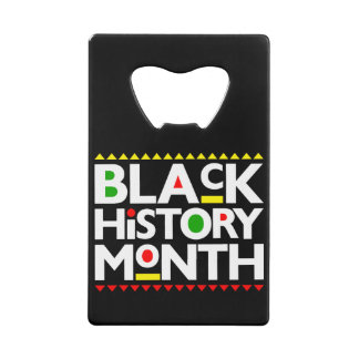 black history month African melanin bruh sista  Creditkaart Flessenopener