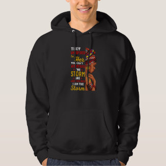 Black History Month African Woman Afro I Am The St Hoodie