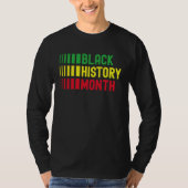 Black History Month Afro African Pride Celebration T-shirt (Voorkant)